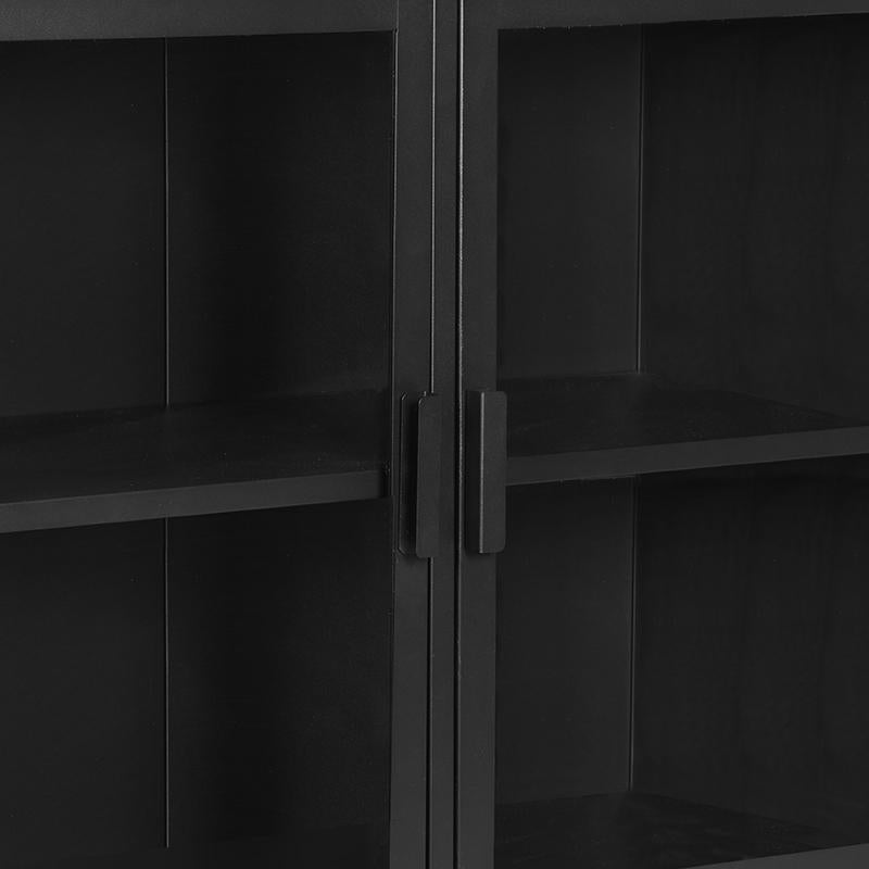 LABEL51 Level display cabinet - Black - Metal - 85x40x85 cm