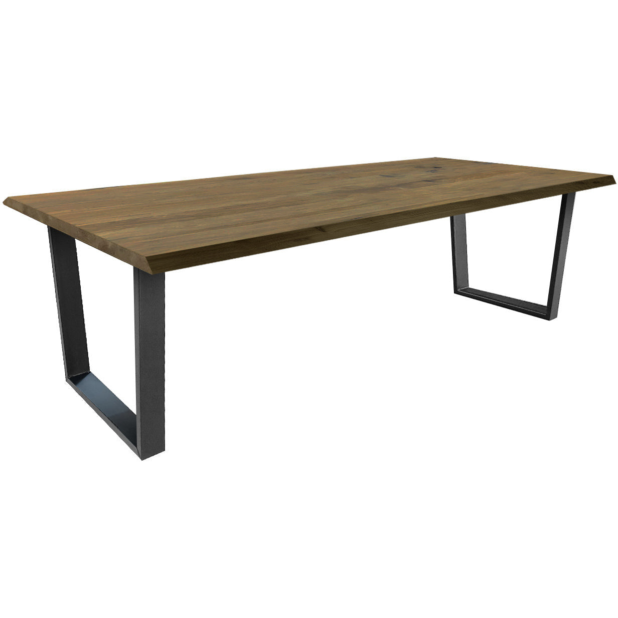 Dining table | Rectangle | Warm brown | Oak wood | Lacquered | U-leg