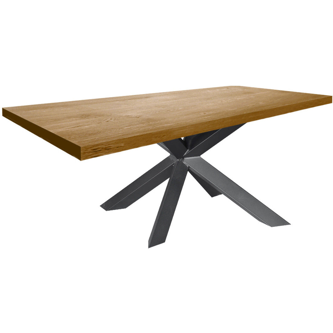 Dining table | Rectangle | Natural | Oak wood | Lacquered | Spiderpaw