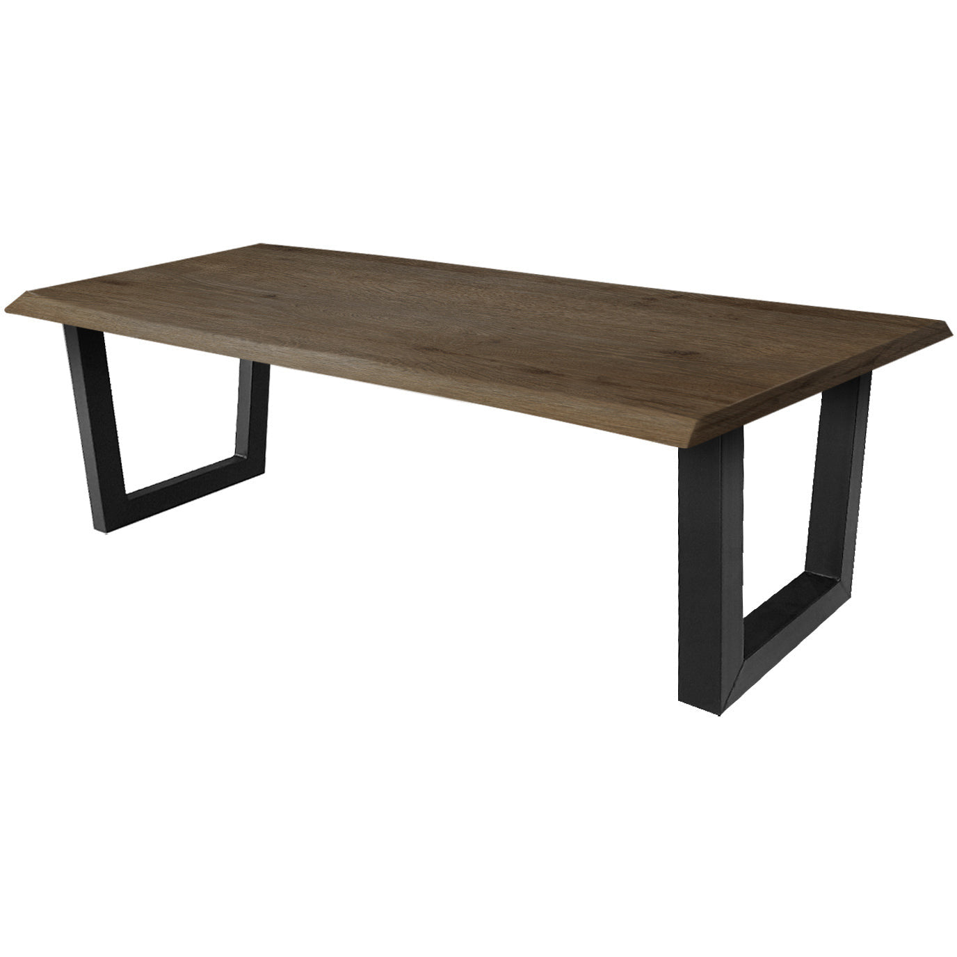 Dining table | Rectangle | Smoked | Oak wood | Lacquered | U-leg