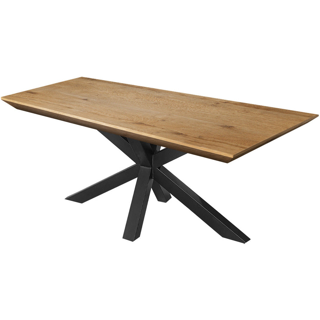 Dining table | Rectangle | Natural | Oak wood | Lacquered | Spiderpaw