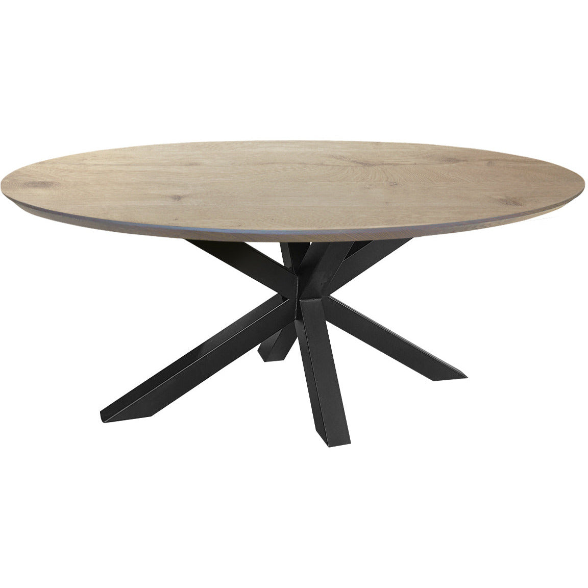 Dining table | Oval | Whitewash | Oak wood | Lacquered | Spiderpaw