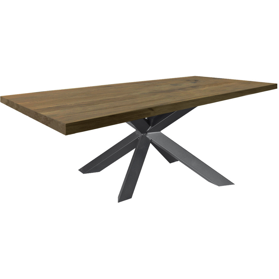 Dining table | Rectangle | Warm brown | Oak wood | Lacquered | Spiderpaw