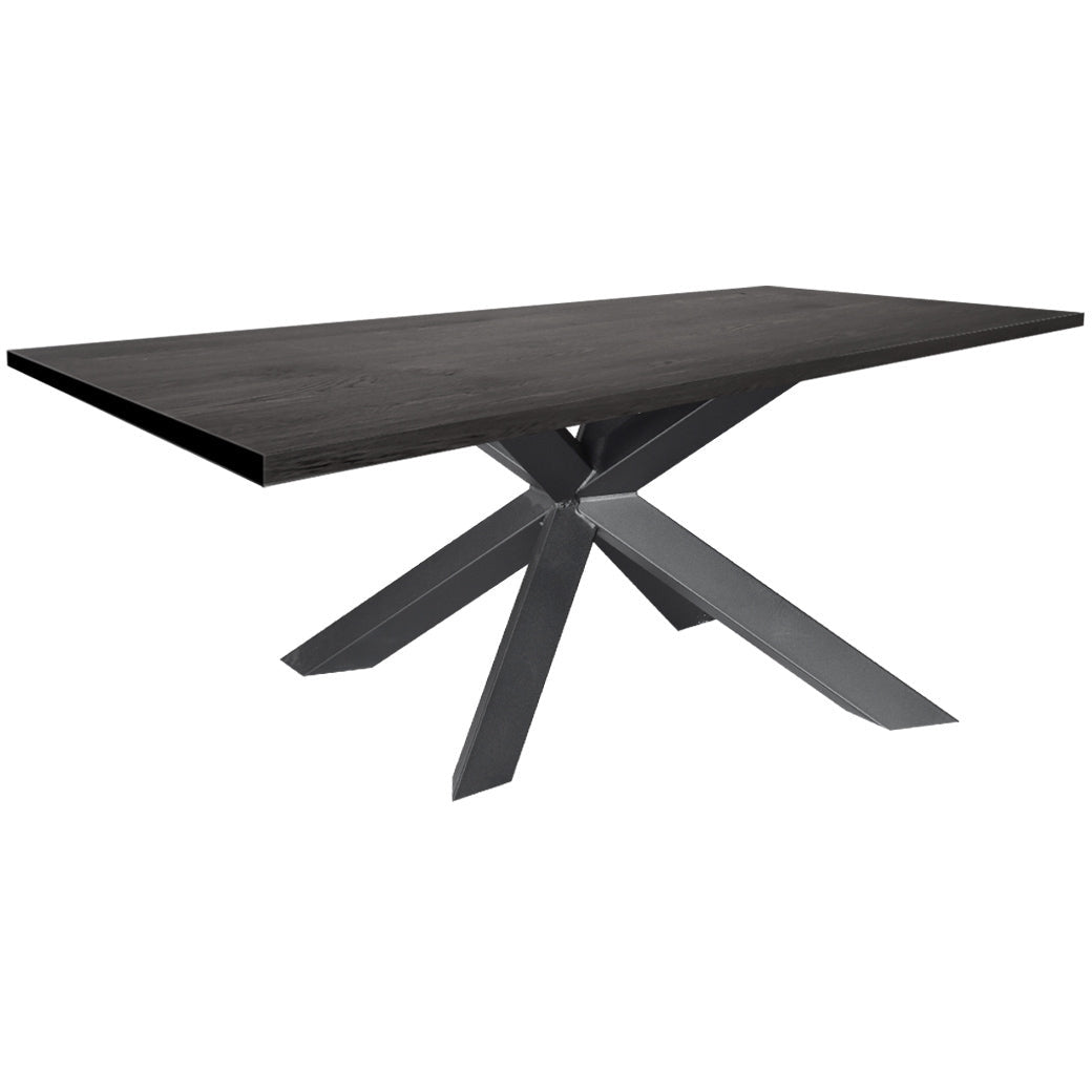 Dining table | Rectangle | Black | Oak wood | Lacquered | Spiderpaw