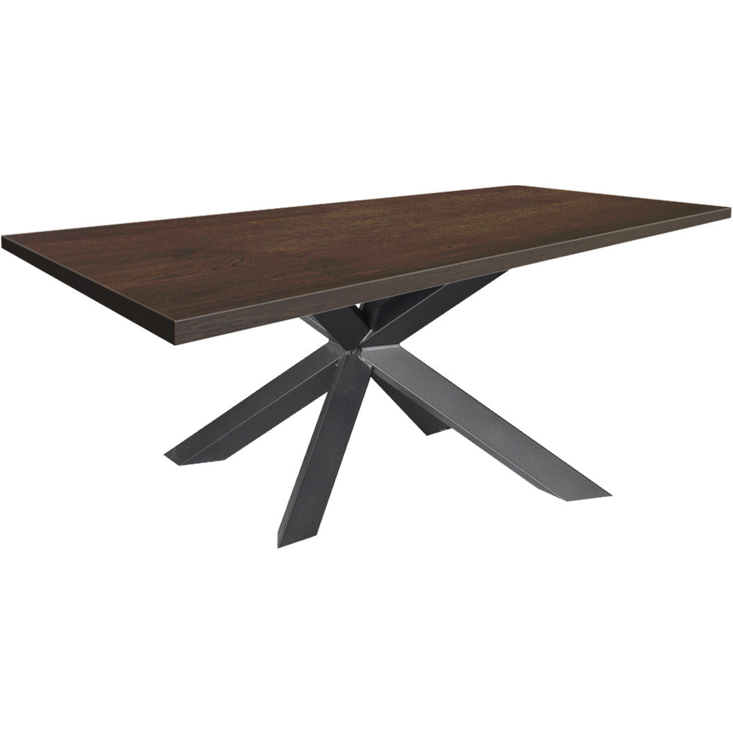 Dining table | Rectangle | Dark brown | Oak wood | Lacquered | Spiderpaw