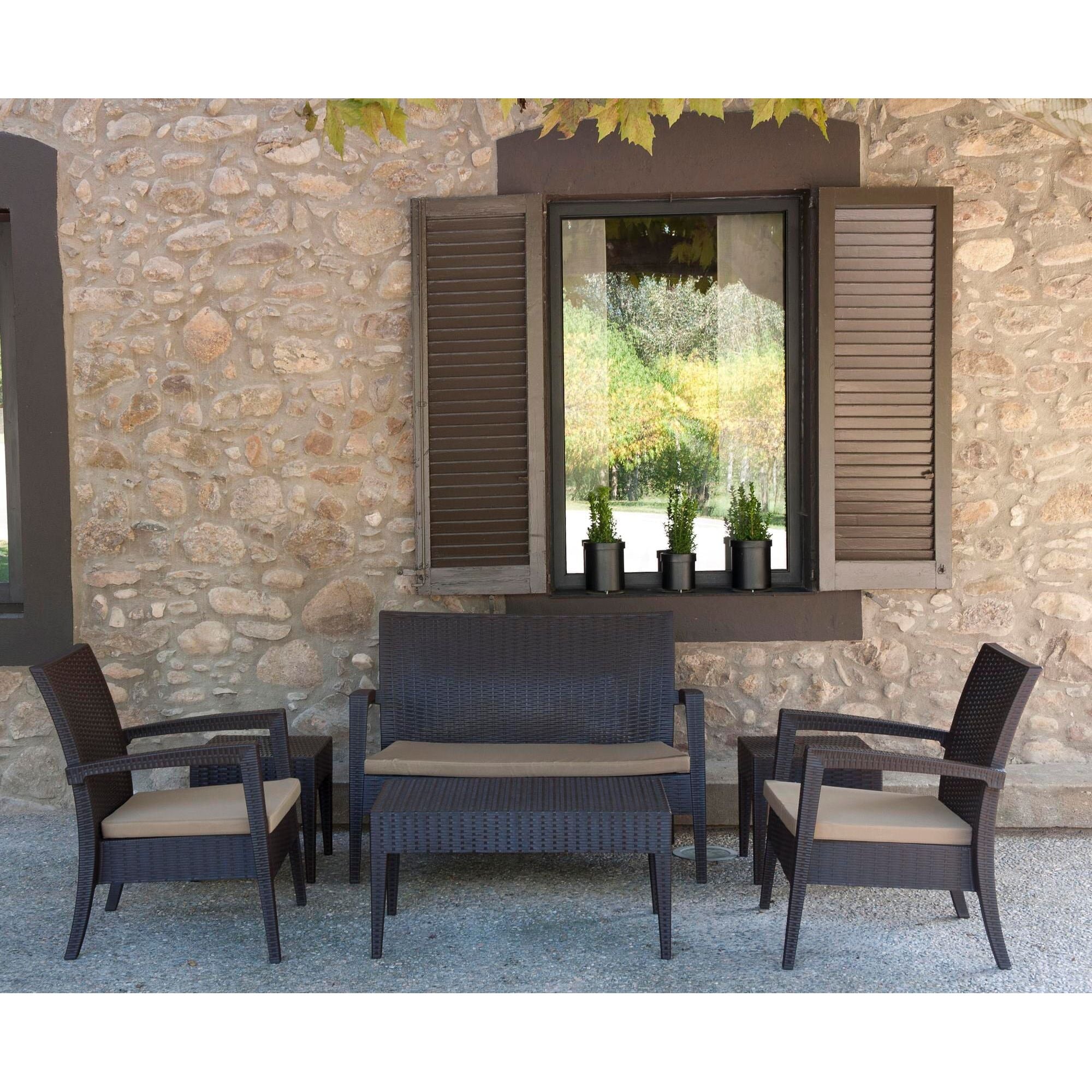 Garbar ipanema side table outdoor 45x45 white