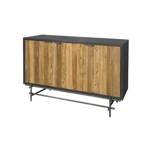 Pesaro Sideboard | Teak wood | Brown, black | 165x49x90