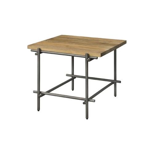 Pesaro Side Table | Teak wood | Brown, black | 60x60x50