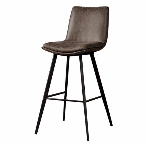 Pamplona Bar chair - fabric Anthracite - Bar chairs