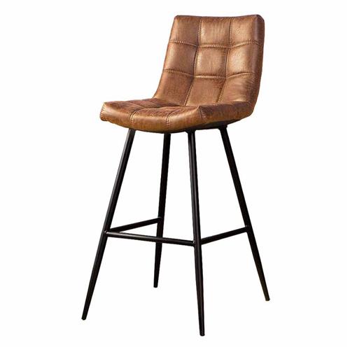 Navarra Bar chair - fabric Cognac - Bar chairs