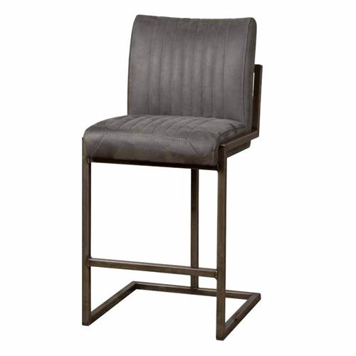 Ferro Bar chair - fabric Savannah anthracite - Bar chairs
