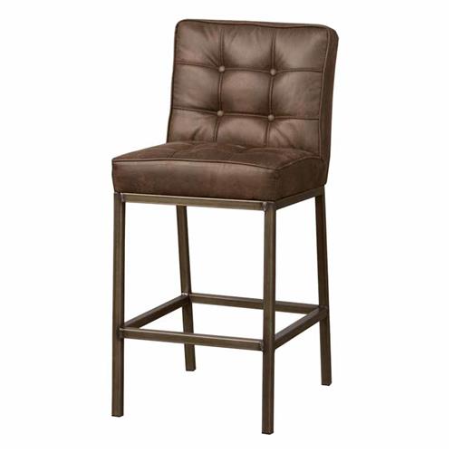 Vasco Bar chair - fabric Amazon 8 brown - Bar chairs