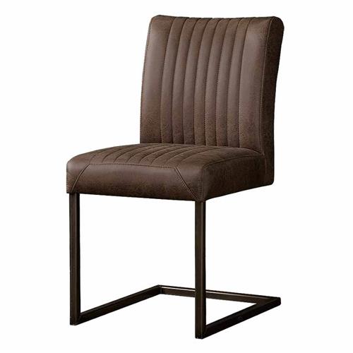 Ferro Chair - fabric Savannah dark brown - Dining room chairs