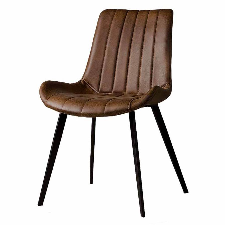 Eljas Chair - fabric Savannah dark brown - Dining room chairs