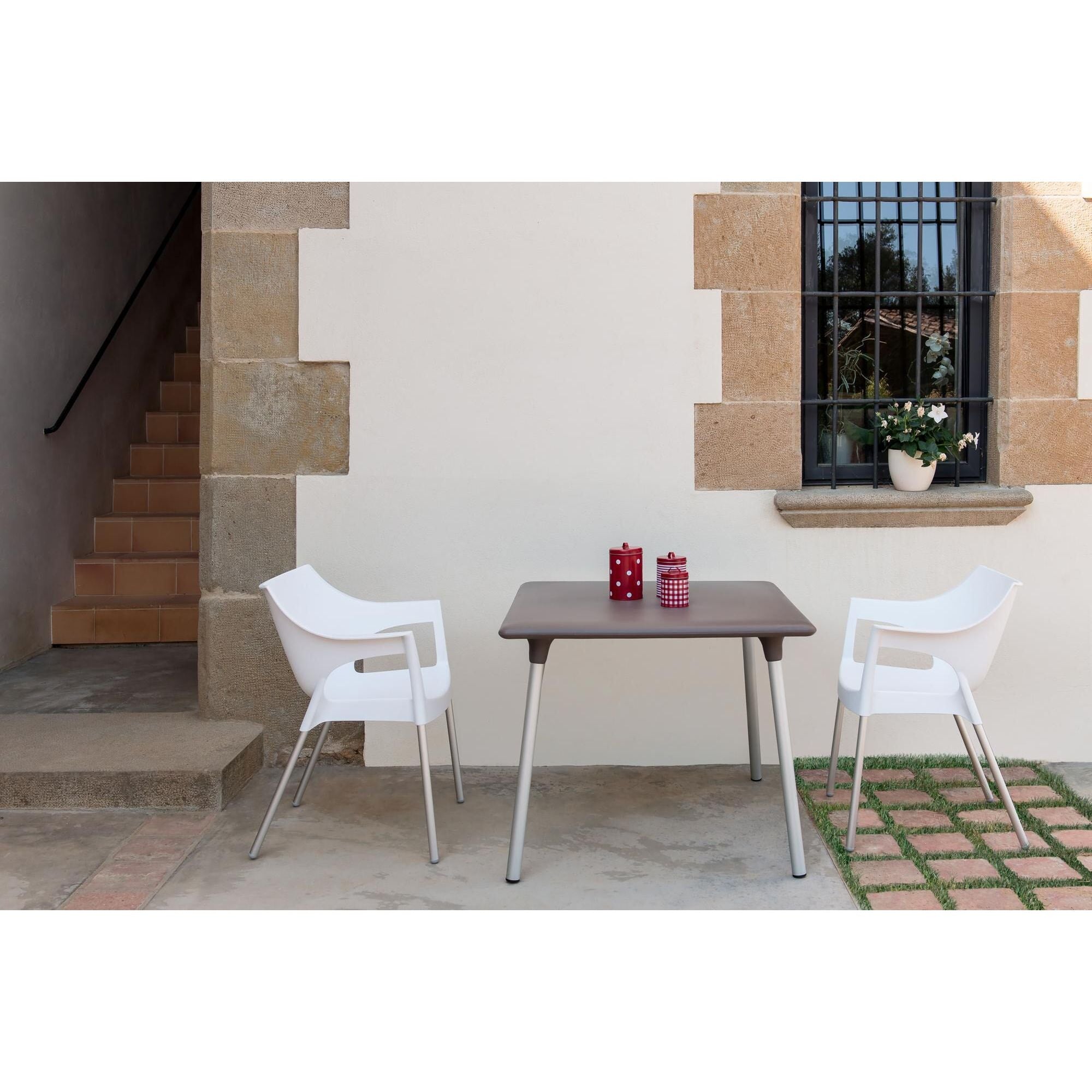 Resol new flash square table indoors, outdoors 90x90