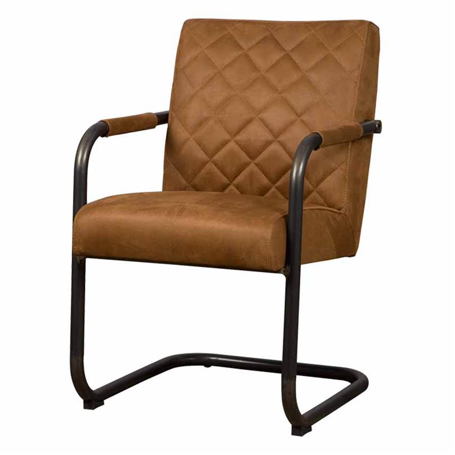 Civo Armchair - Bull cognac - Dining room chairs with armrest