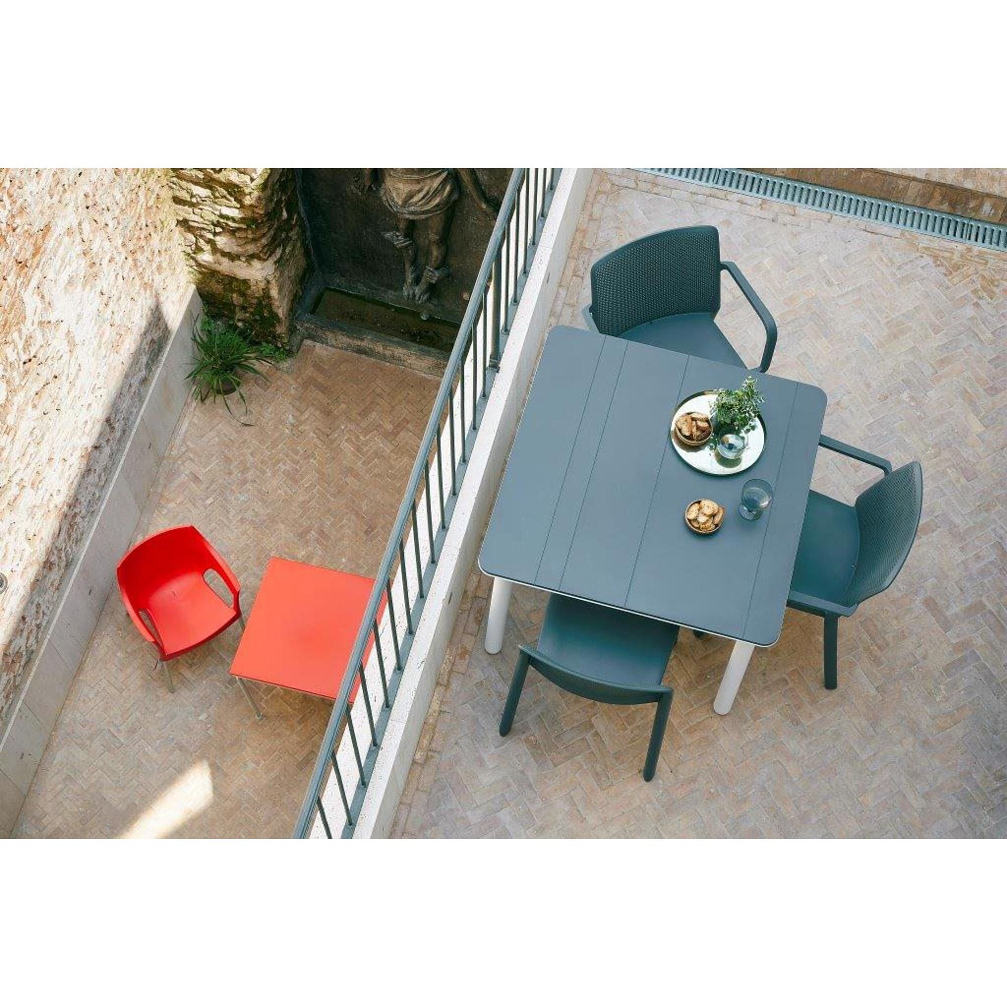 Garbar NOA square table indoors, outdoor 90x90 dark gray