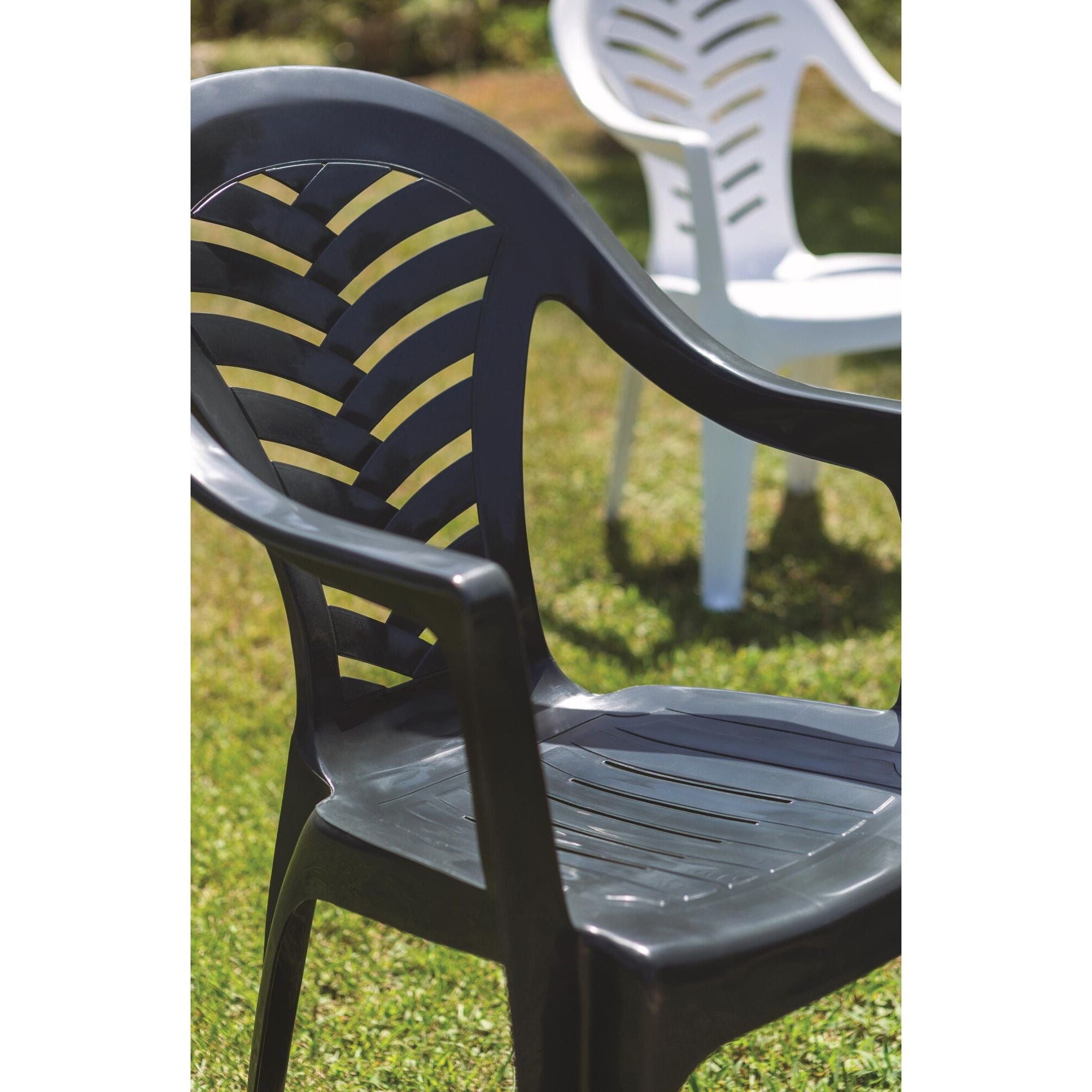 Garbar Palma armchair outdoor set 4 anthracite