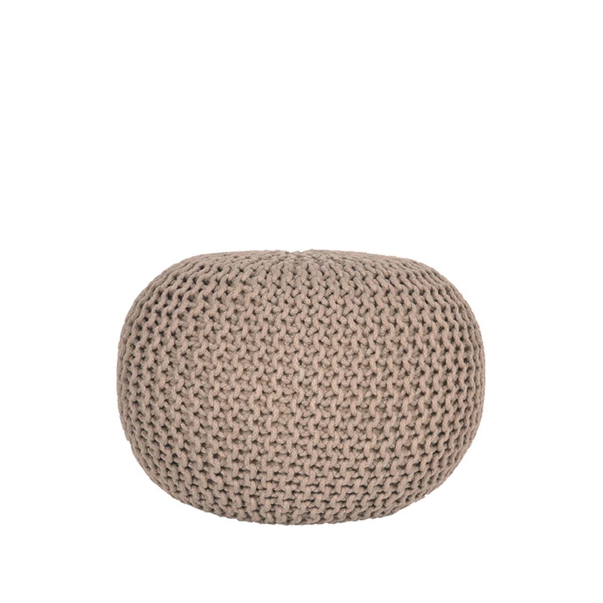 LABEL51 Pouf Knitted - Beige - Cotton - M