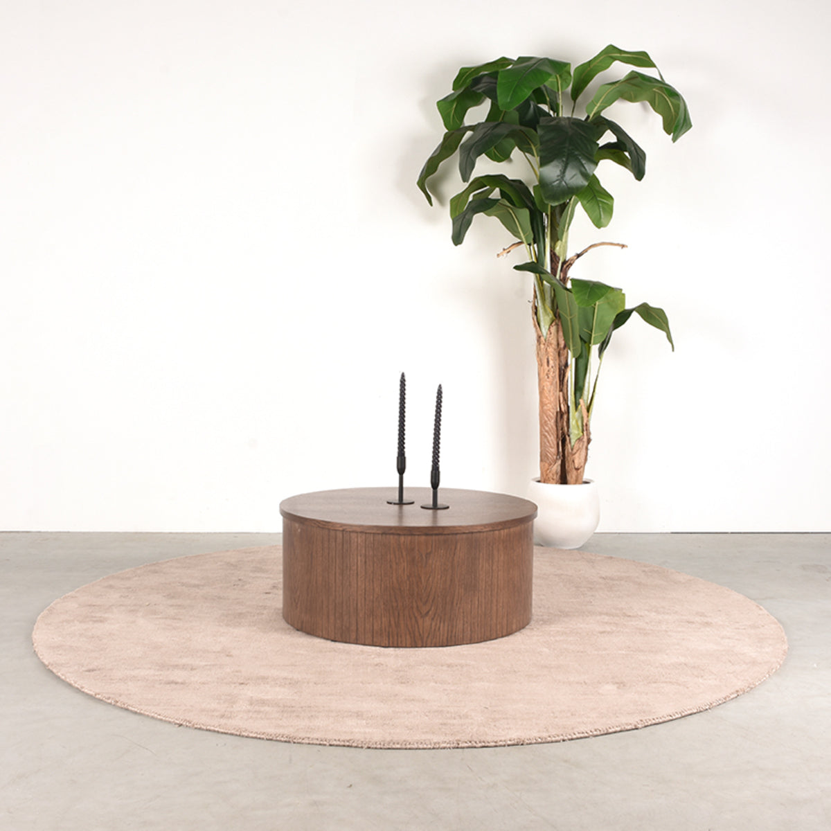 LABEL51 Coffee table Oliva - Walnut - Oak - 70 cm