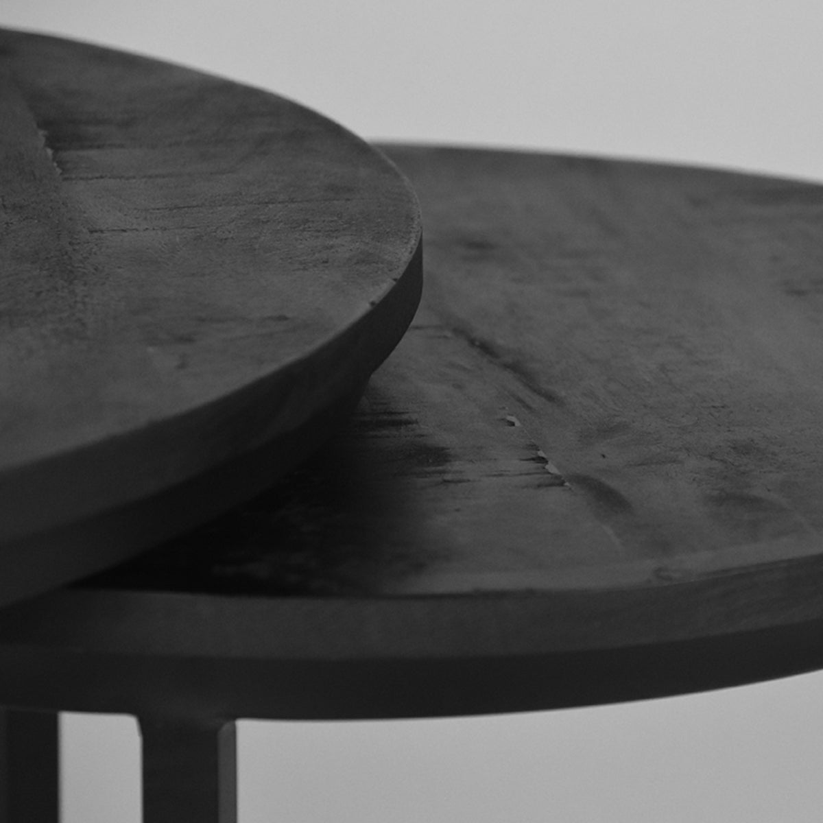 LABEL51 Coffee table Double - Black - Mango wood