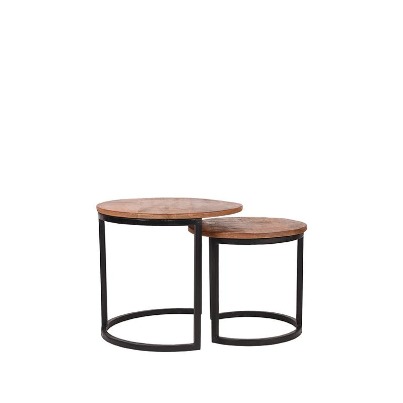 LABEL51 Coffee Table Set Duo - Rough - Mango Wood