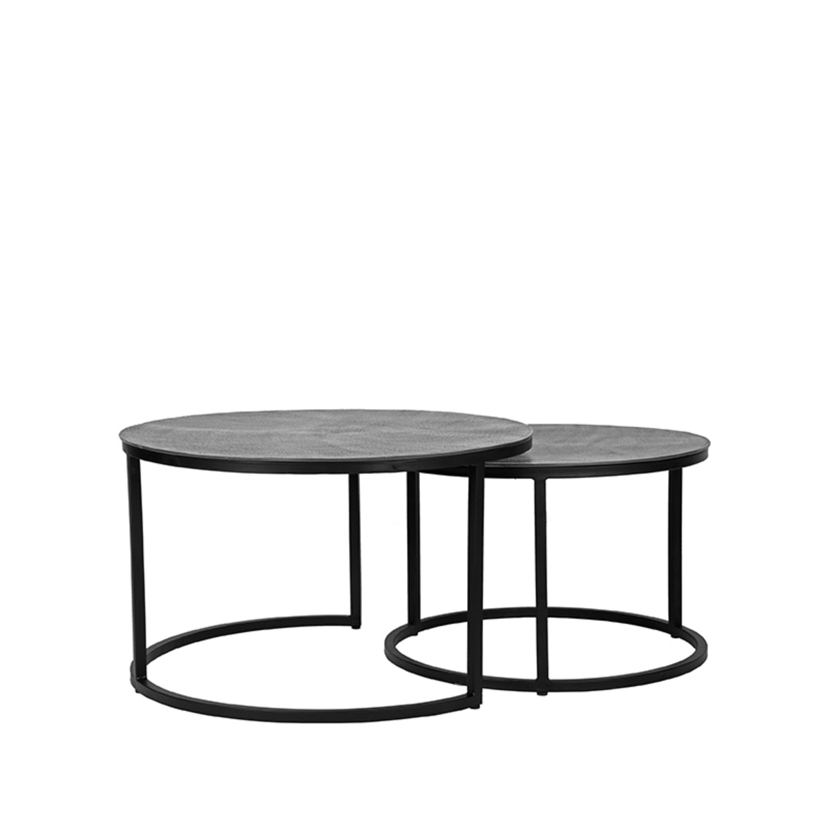 LABEL51 Coffee table Grand - Antique ash - Metal - 75 cm