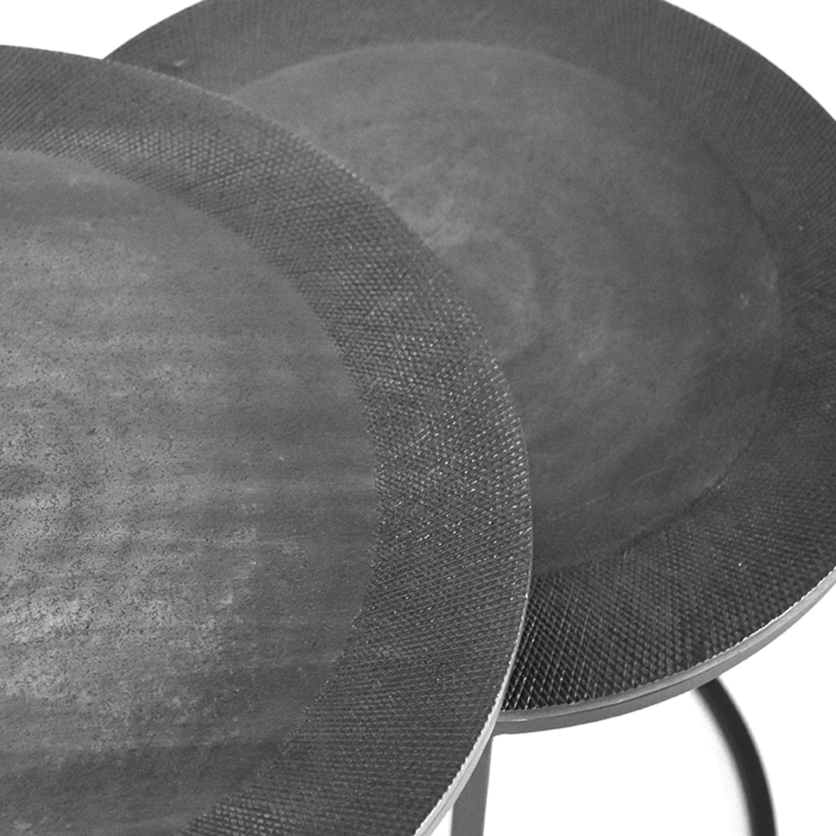 LABEL51 Coffee Table Set Pair - Antique ash - Metal - 40 cm