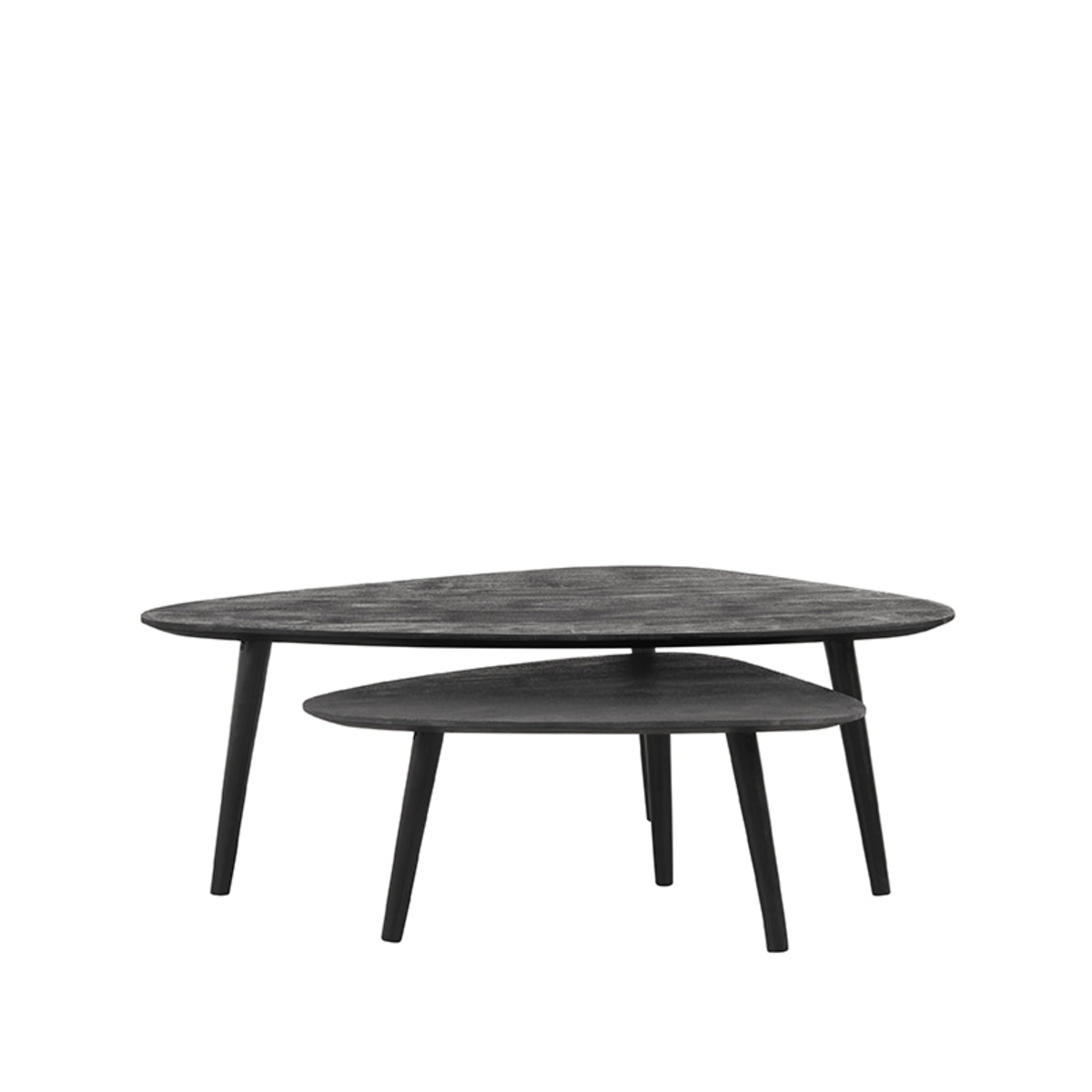 LABEL51 Coffee Table Set Rock - Black - Mango Wood