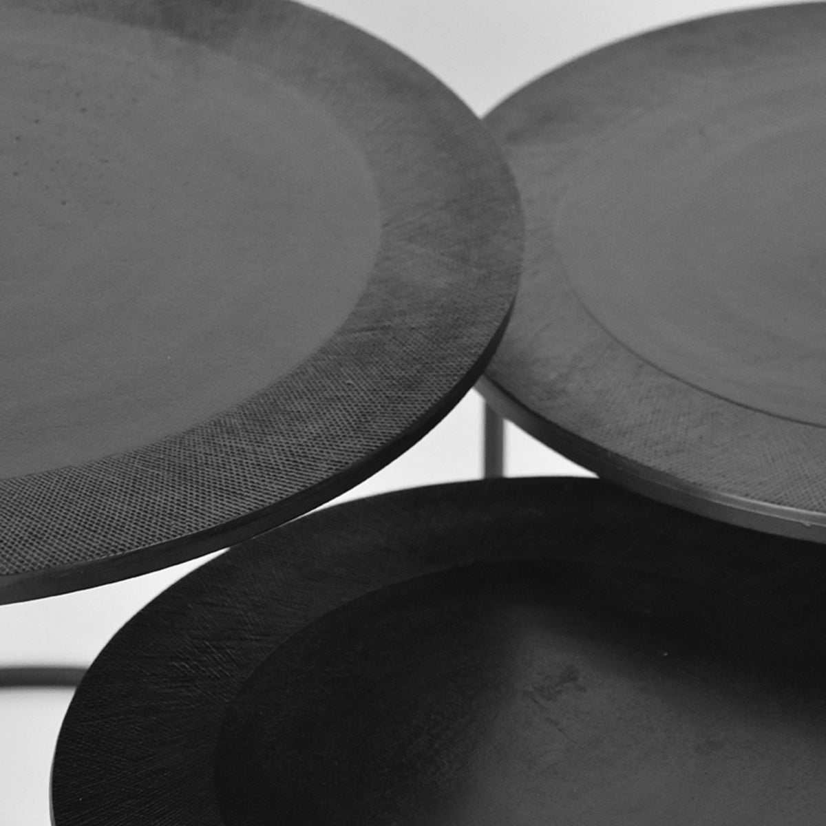 LABEL51 Coffee Table Set Tres - Black - Metal