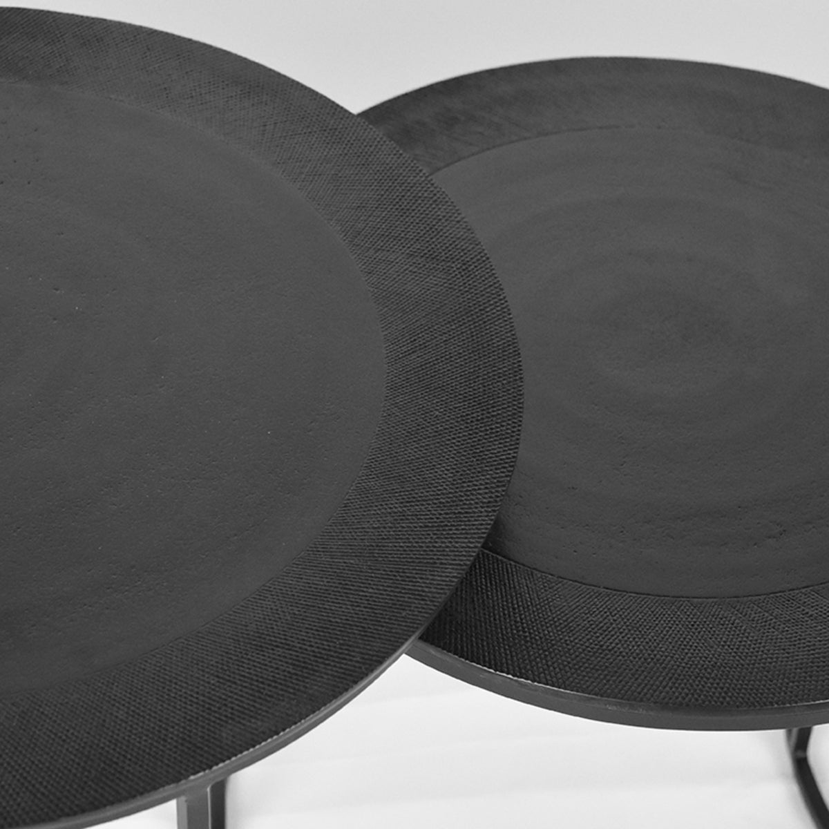 LABEL51 Coffee Table Set Tres - Black - Metal