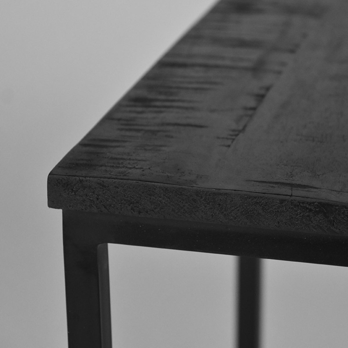 LABEL51 Coffee table Twain - Black - Mango wood