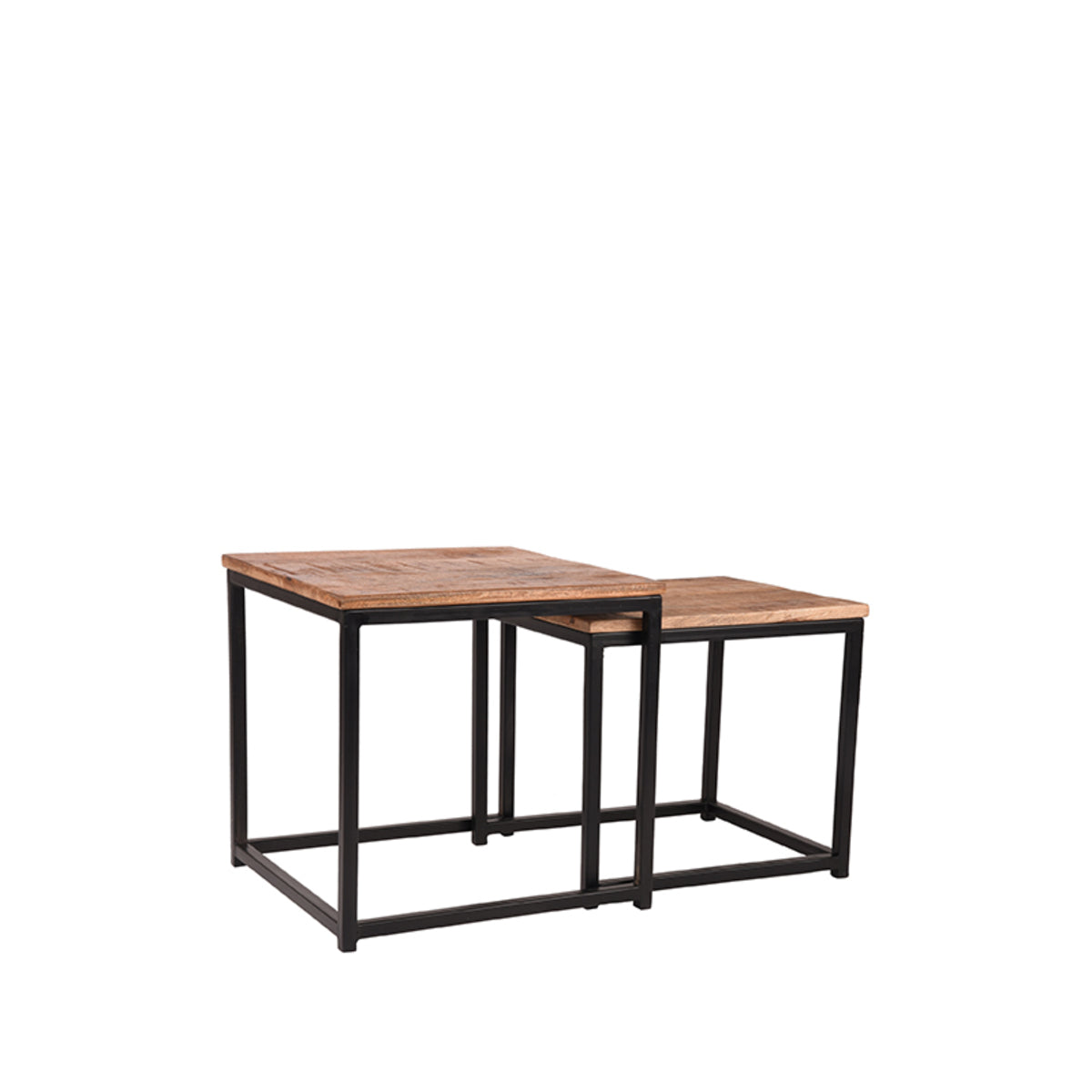 LABEL51 Coffee Table Set Twain - Rough - Mango Wood