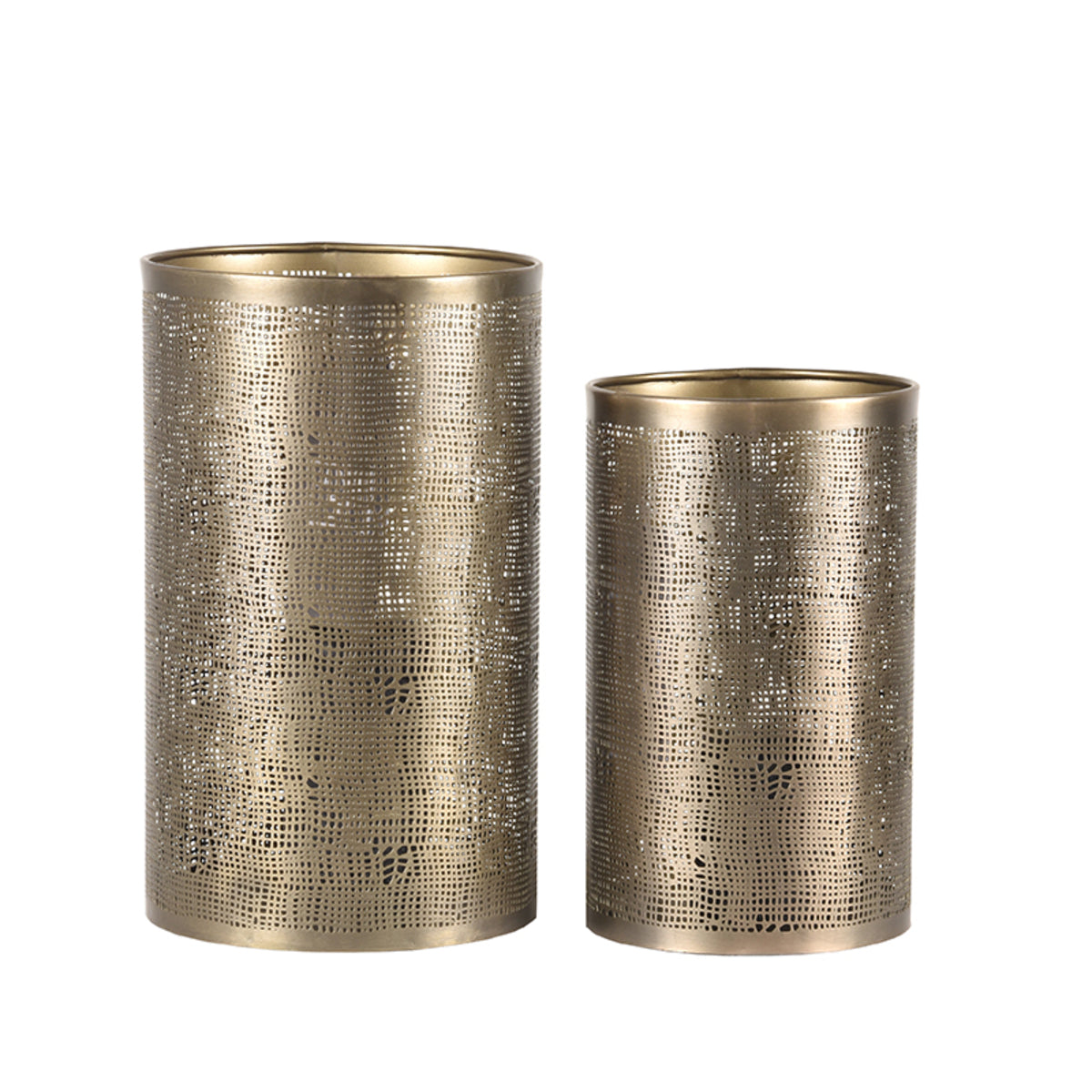 LABEL51 Candle holders - Antique gold - Metal - L