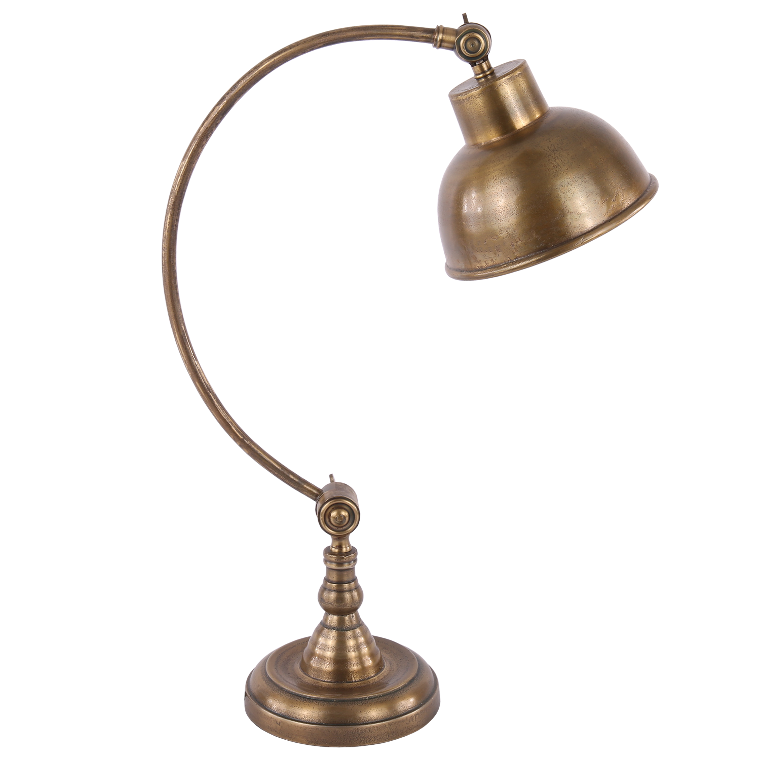 Landelijke Tafellamp Vigga 61 cm 1 Lichts Antiek Brons