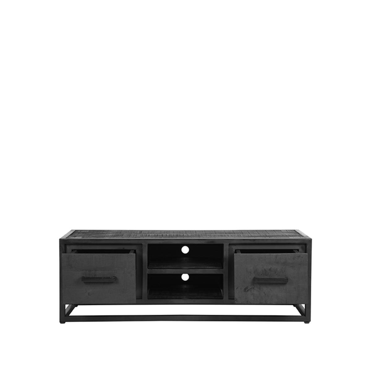 LABEL51 TV cabinet Chile - Black - Mango wood - 120 cm
