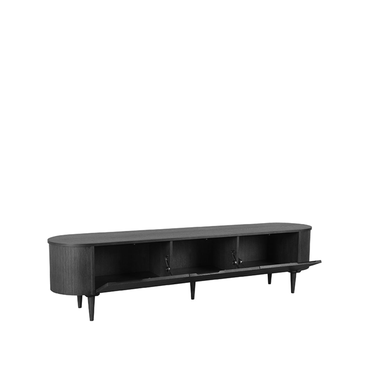 LABEL51 TV cabinet Oliva - Black - Oak - 220 cm