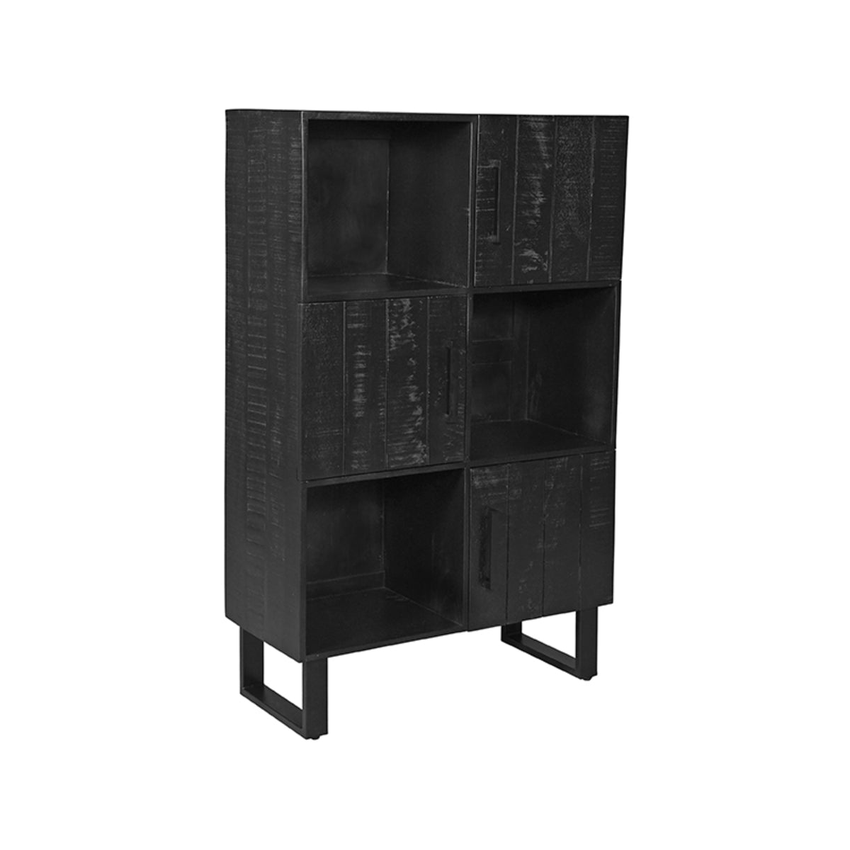 LABEL51 Santos storage cupboard - Black - Mango wood