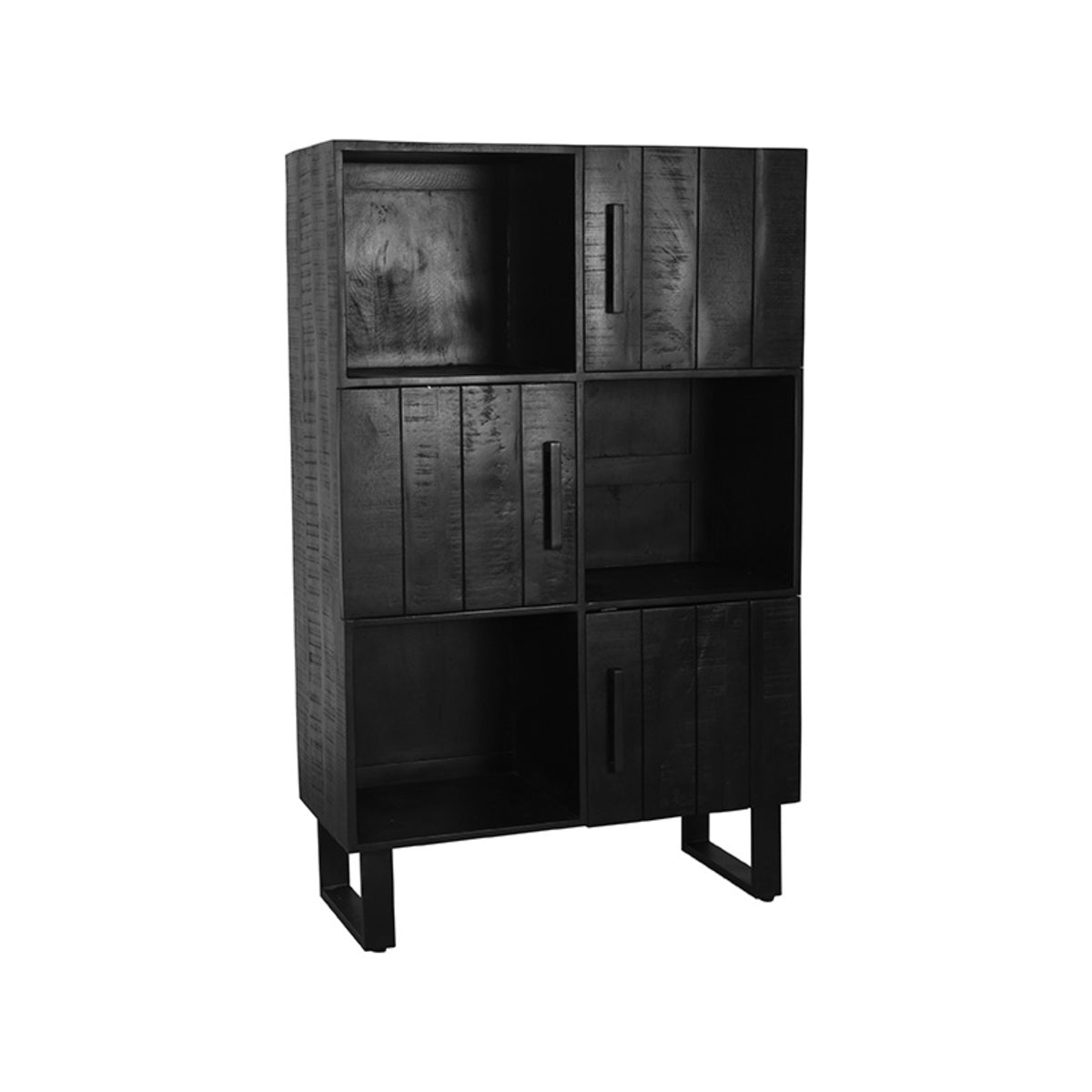 LABEL51 Santos storage cupboard - Black - Mango wood