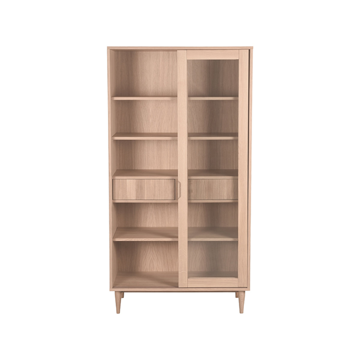 LABEL51 Display cabinet Jule - Natural - Oak - 100 cm