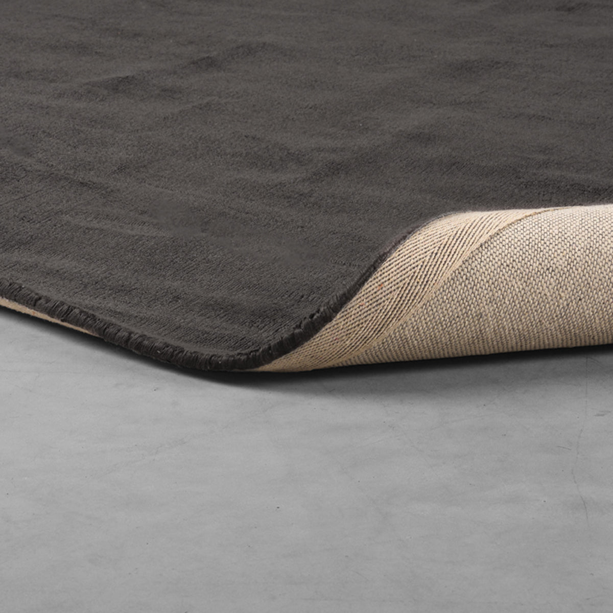LABEL51 Rugs Velvy - Anthracite - Synthetic - 200 cm