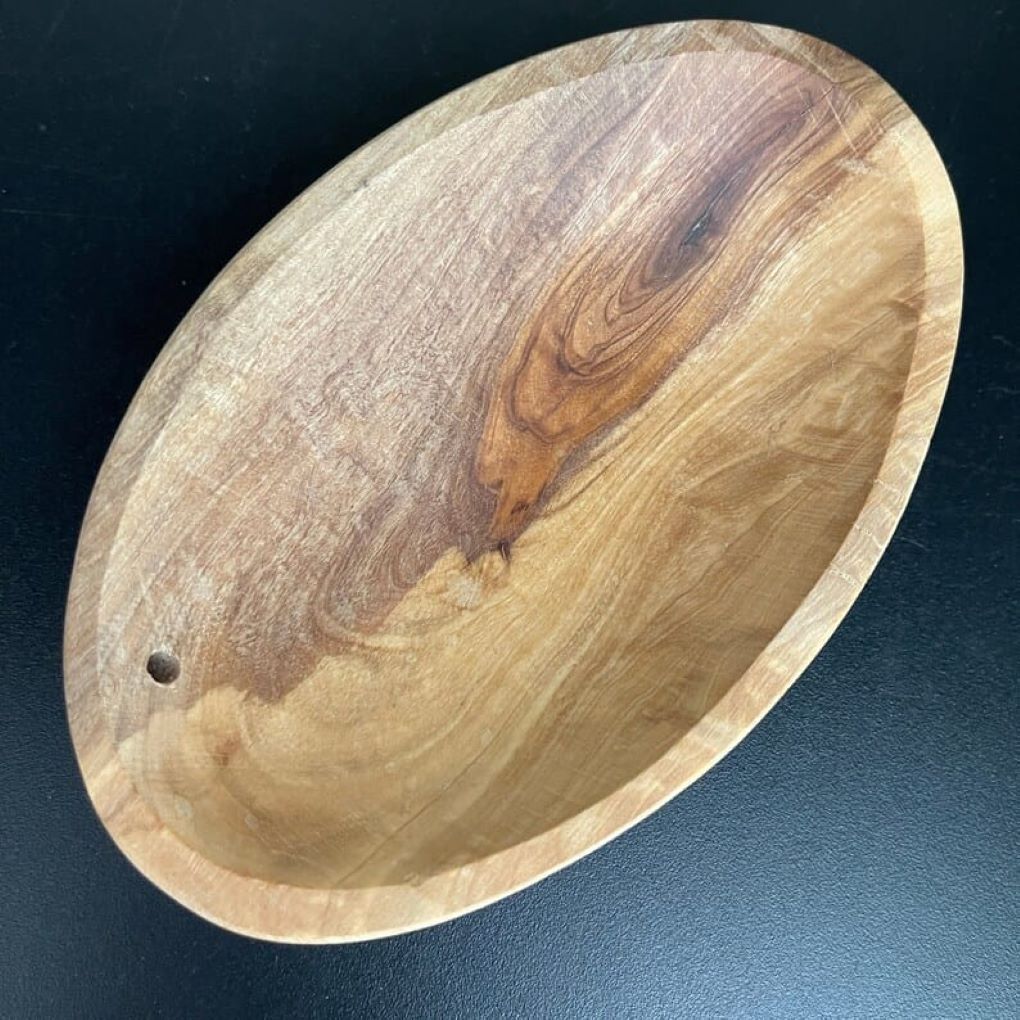 Fruit bowl oval mango wood 30 cm