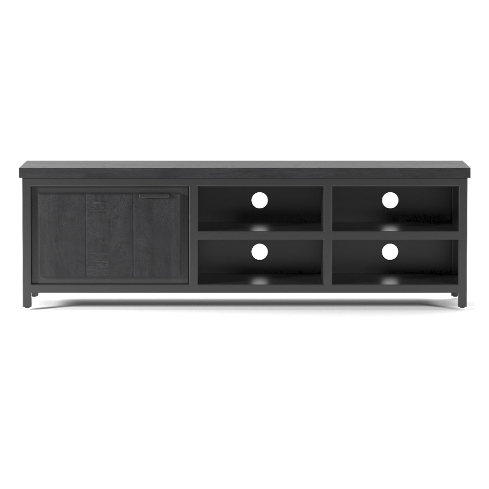 TV-meubel LIMITLESS | Black | Hout | 160 x 40 x 52 (h) cm