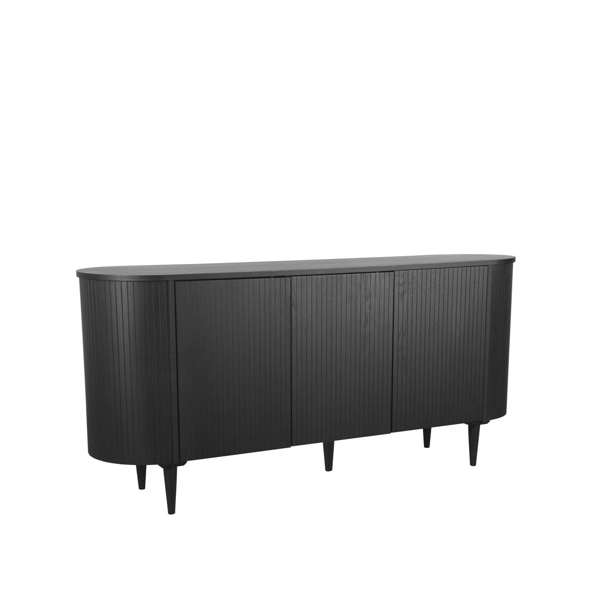 LABEL51 Sideboard Oliva - Black - Oak - 180 cm