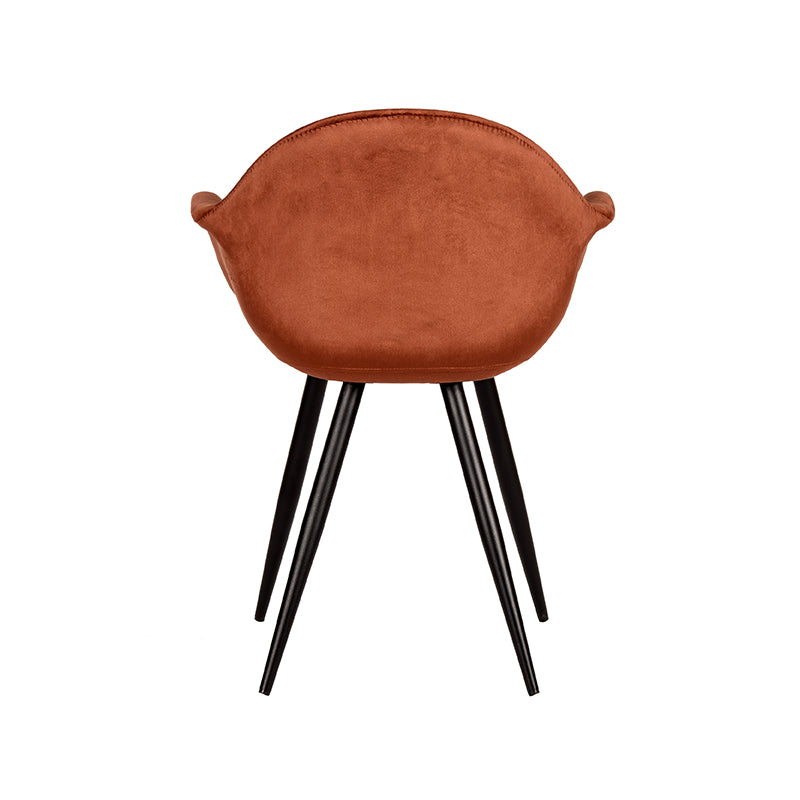 LABEL51 Dining room chair Forli - Rust - Velvet | 2 pcs