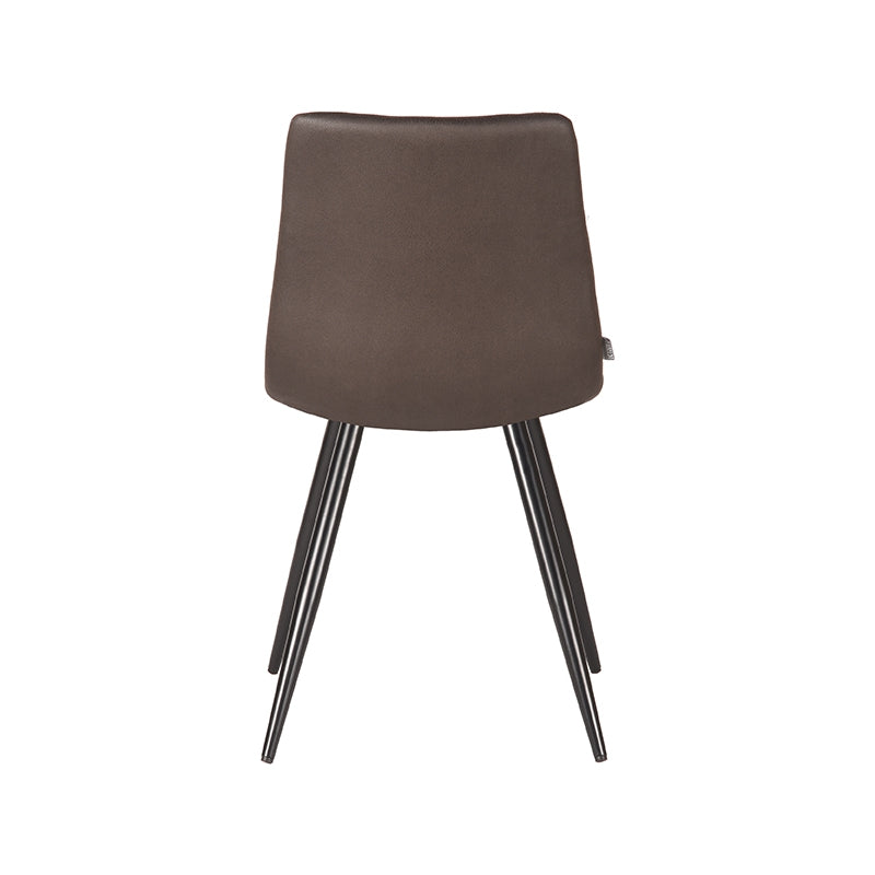 LABEL51 Dining room chair Jay - Anthracite - Microfiber | 2 pieces