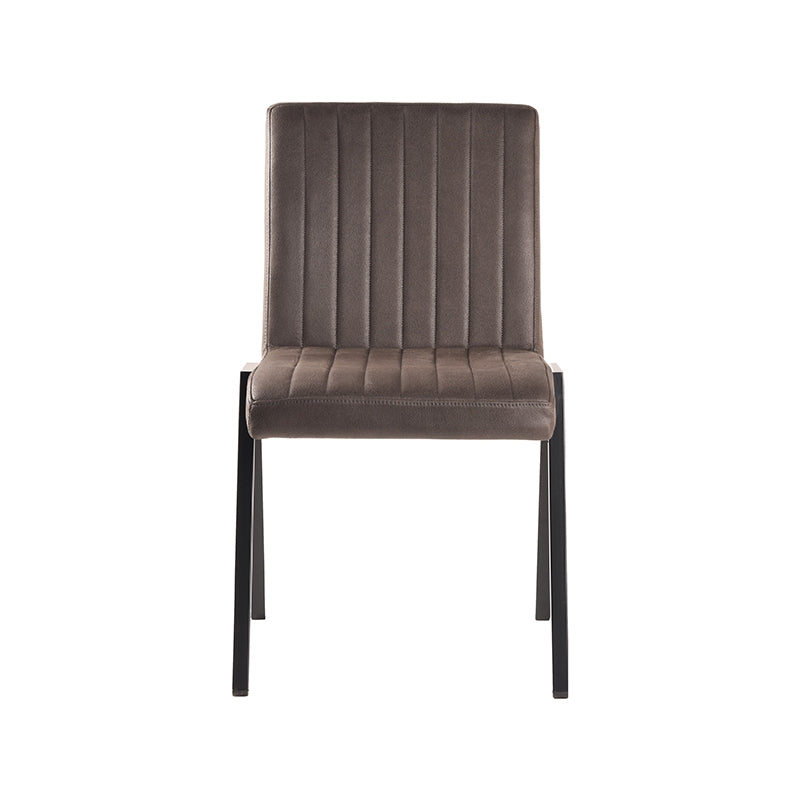 LABEL51 Dining room chair Matz - Anthracite - Microfiber | 2 pieces