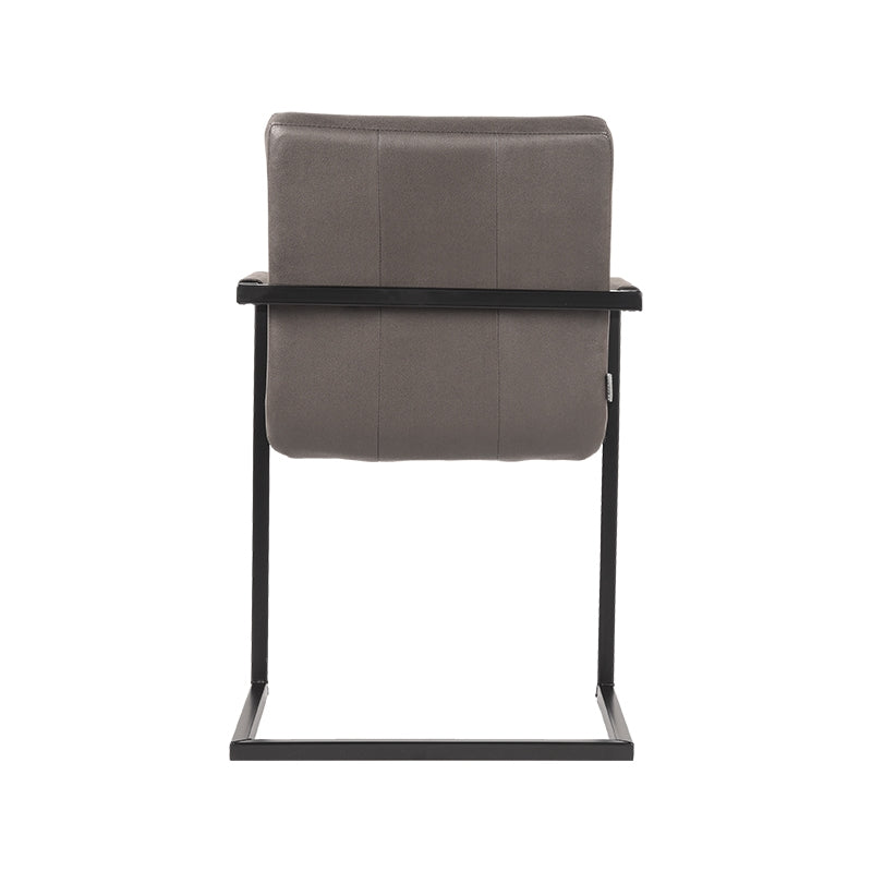 LABEL51 Dining room chair Milo - Anthracite - Microfiber | 2 pieces