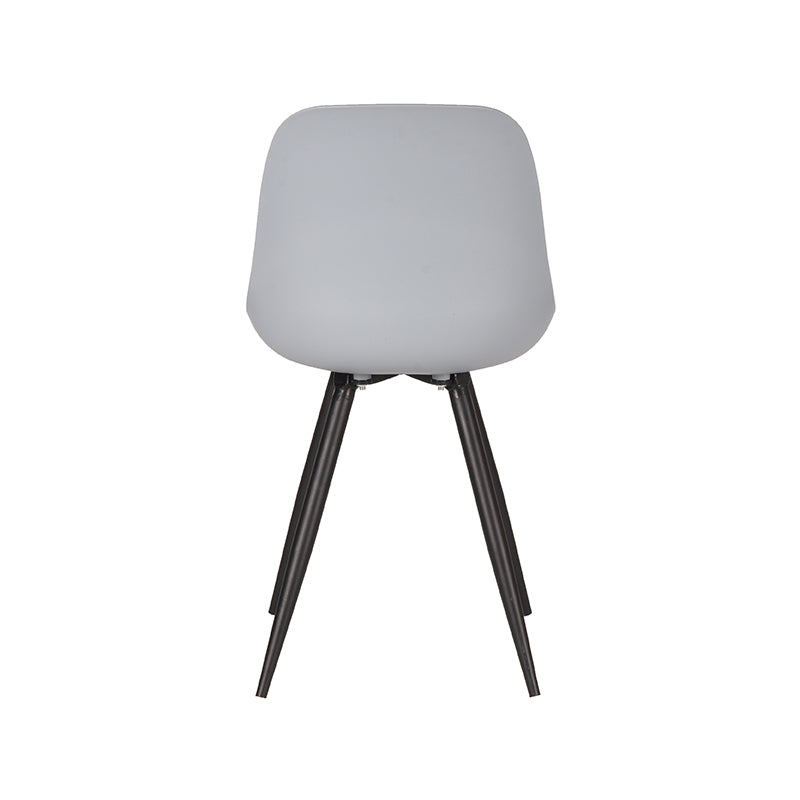 LABEL51 Dining room chair Monza - Gray - Plastic | 2 pcs