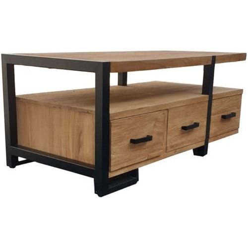 erna 3 drawer coffee table 120